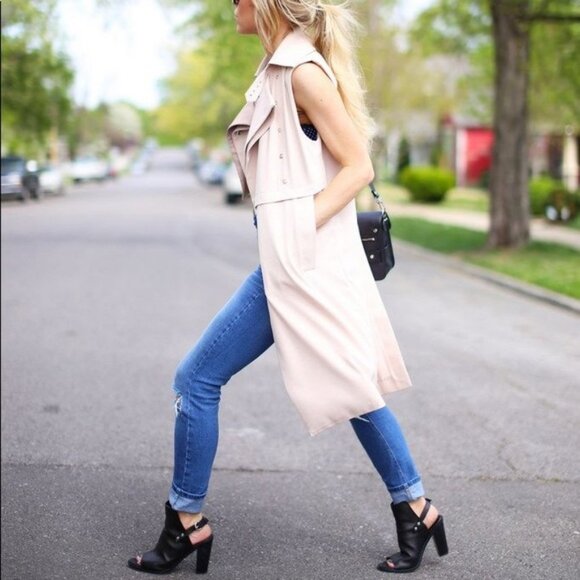 Rag & Bone Wyatt Black Leather Sling Back Peep Toe Heel, Size 40 (US 10) - Picture 12 of 12